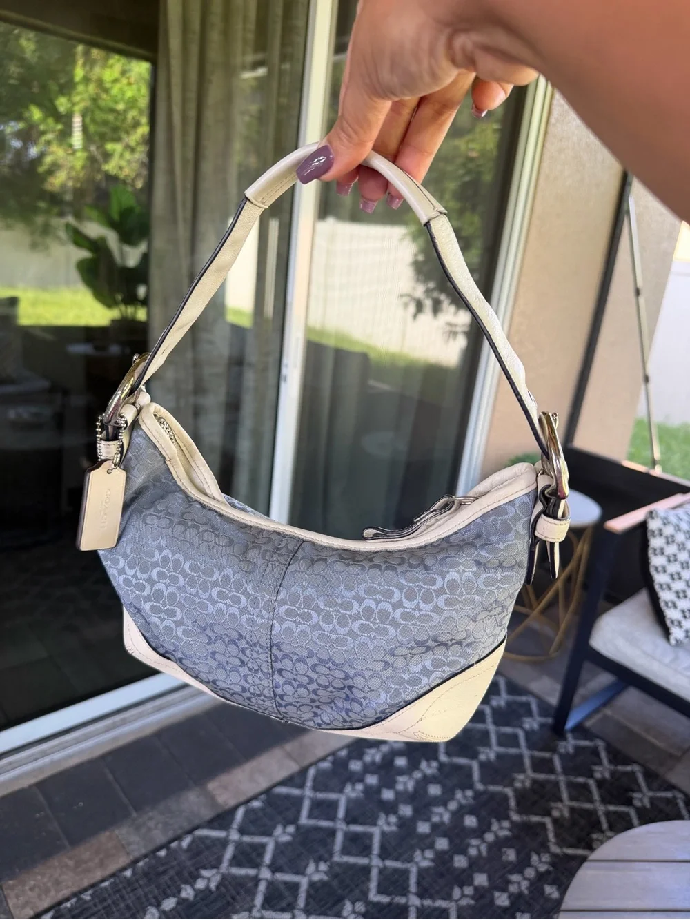 Y2K Coach Baby Blue Mini SoHo